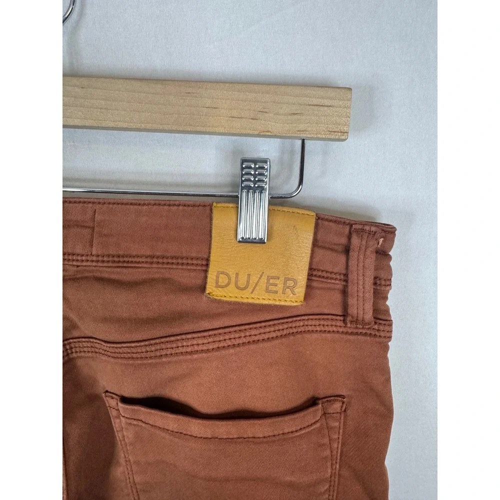DU/ER N2X Relaxed Taper No Sweat Pant Rust‎ Brown Mens 31x32 Comfort Stretch